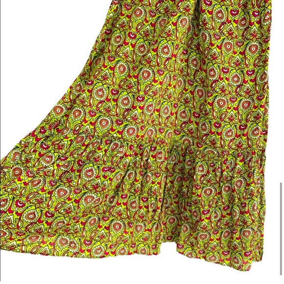 Anthropologie Flounced Maxi Lounge Dress - Picture 3 of 5